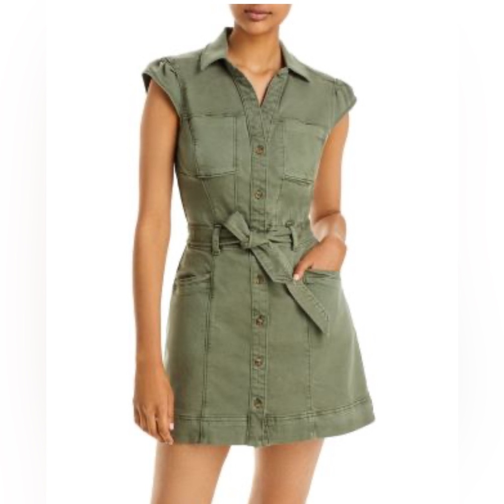 PAIGE Jaxsyn Belted Utility Mini Dress
